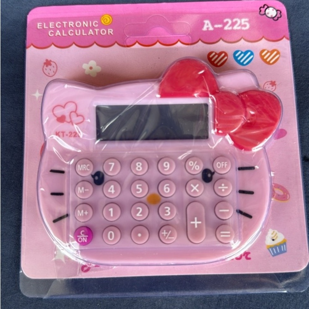 Hello Kitty Pink and red Calculator with Cute Design